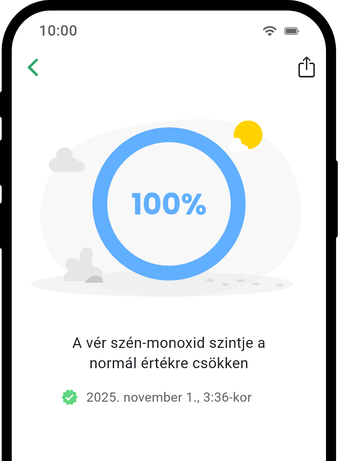 QuitNow app health detail screen