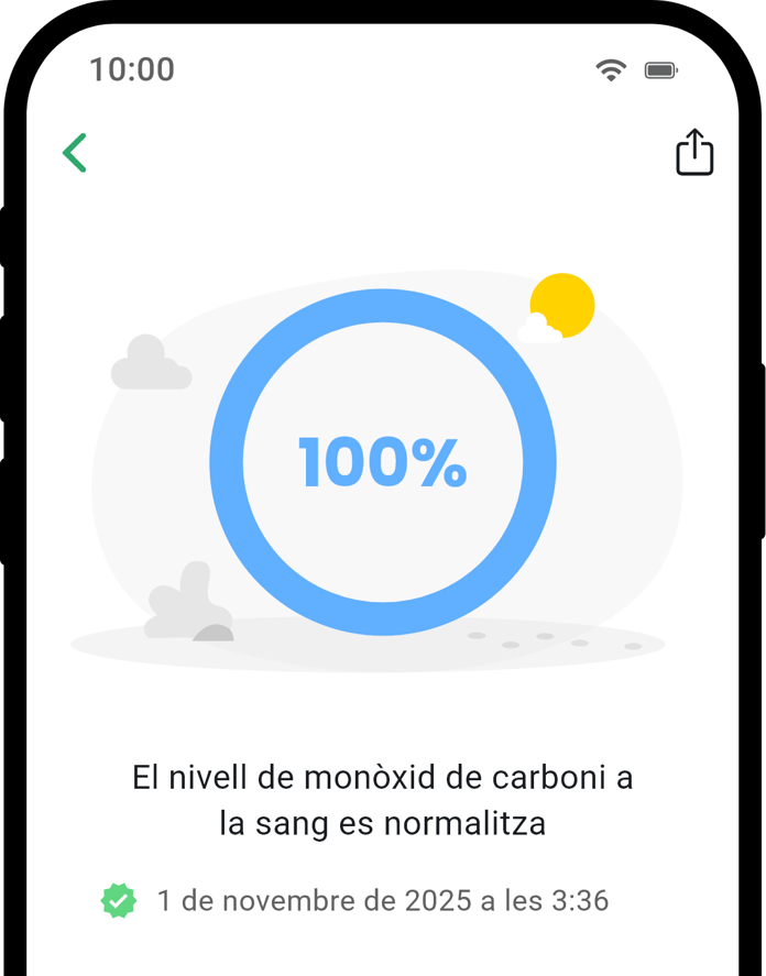 QuitNow app health detail screen