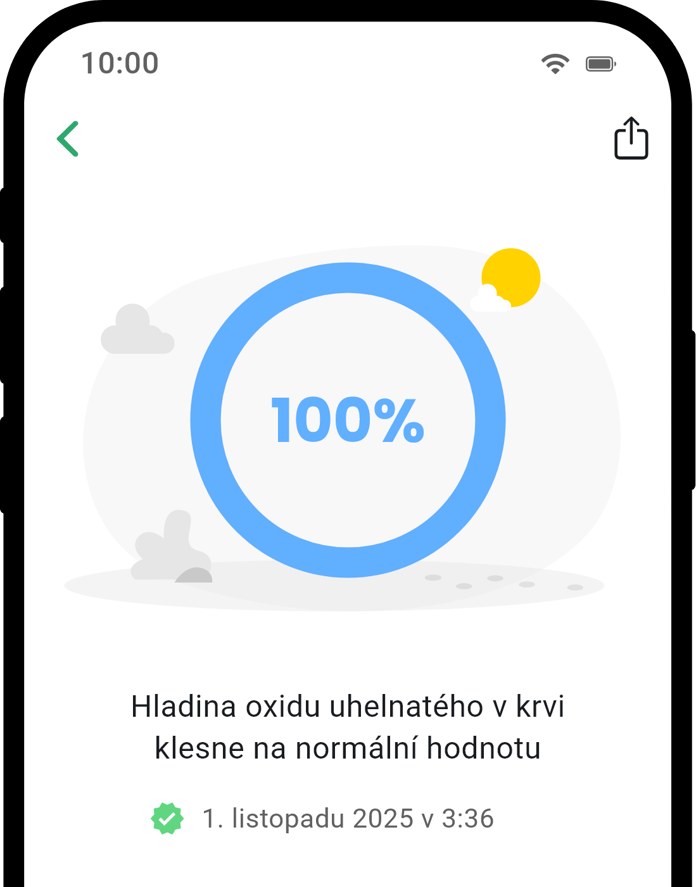 QuitNow app health detail screen