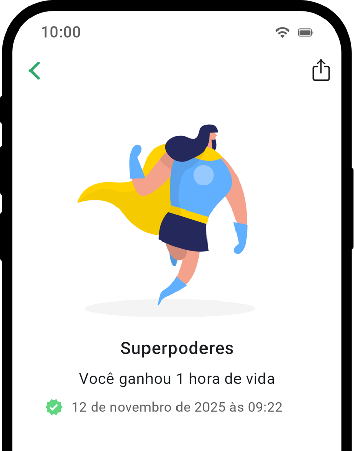 QuitNow app achievement detail screen