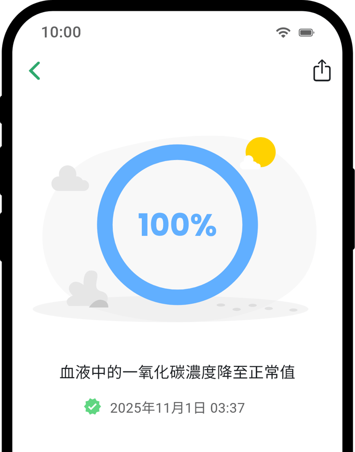 QuitNow app health detail screen