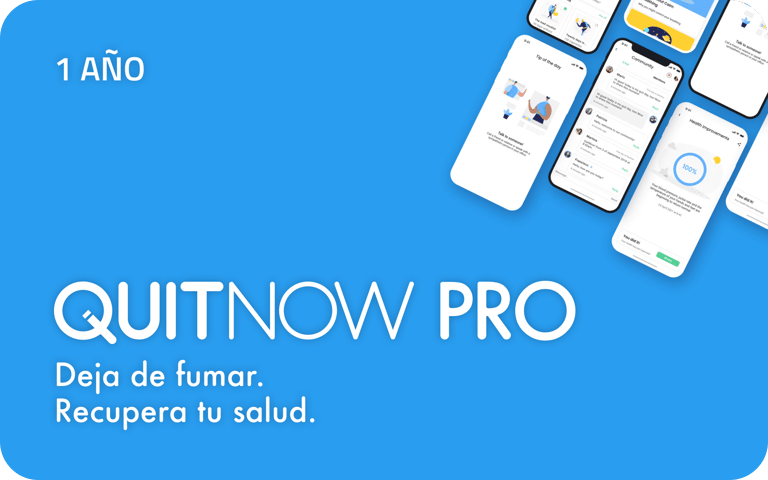 Tarjeta regalo de QuitNow PRO de 1 año